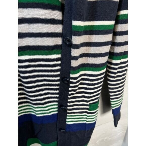 Banana Republic Stripe Open Cardigan with Belt Small - Picture 4 of 6